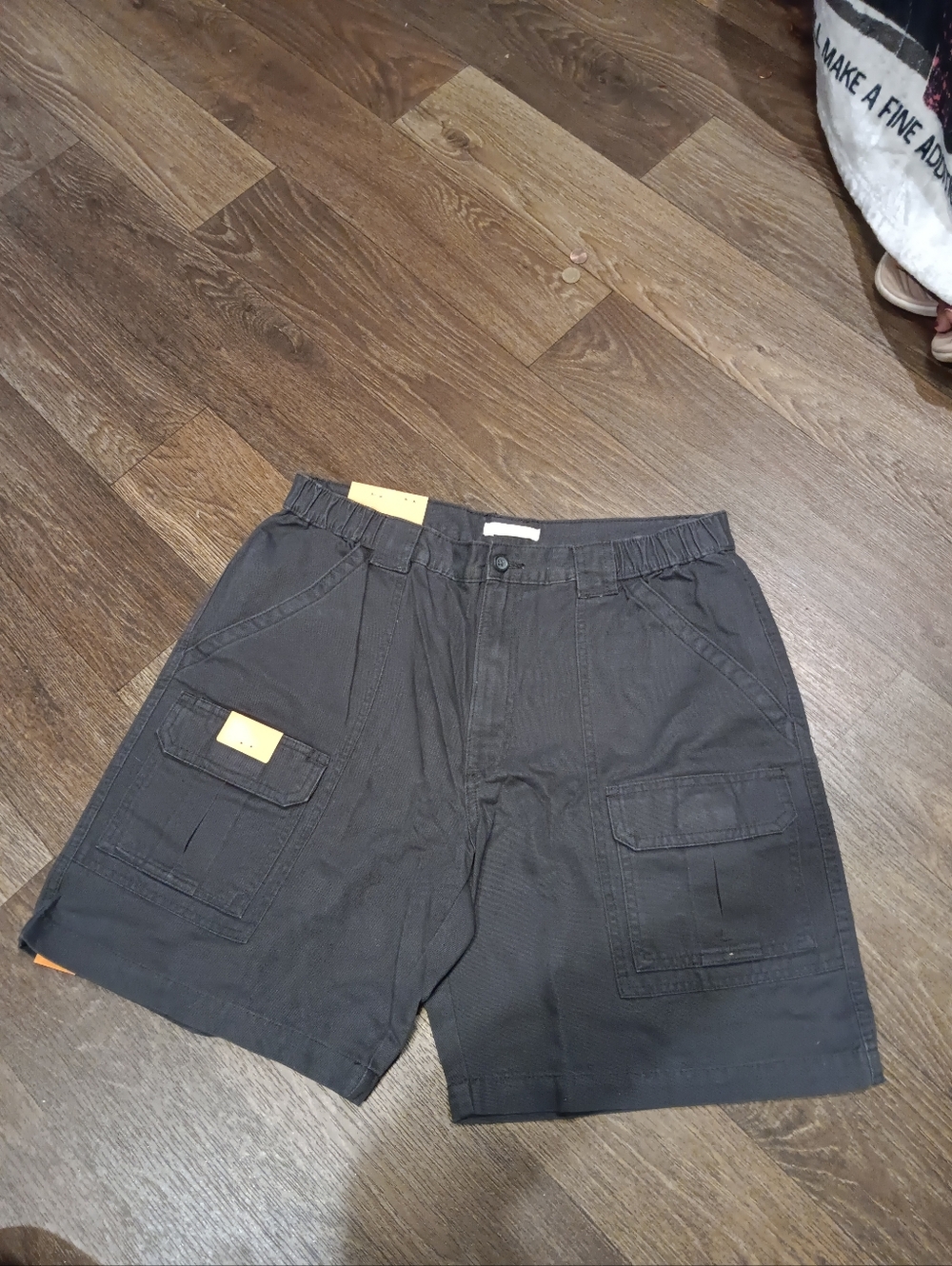 Savane Dark Gray Cargo Shorts with Utility Pockets Sz 34